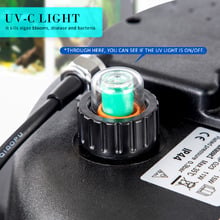 Black Aquarium Garden UV Light Pond Filter